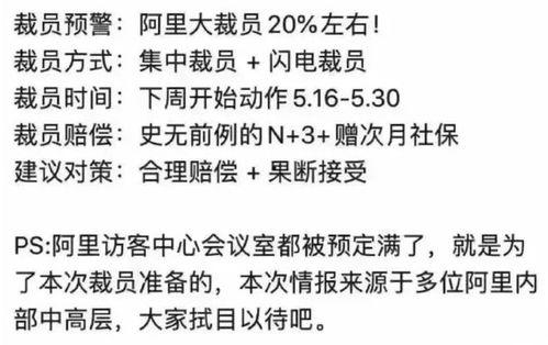 阿里爆料裁员最新消息,揭秘裁员背后的行业真相